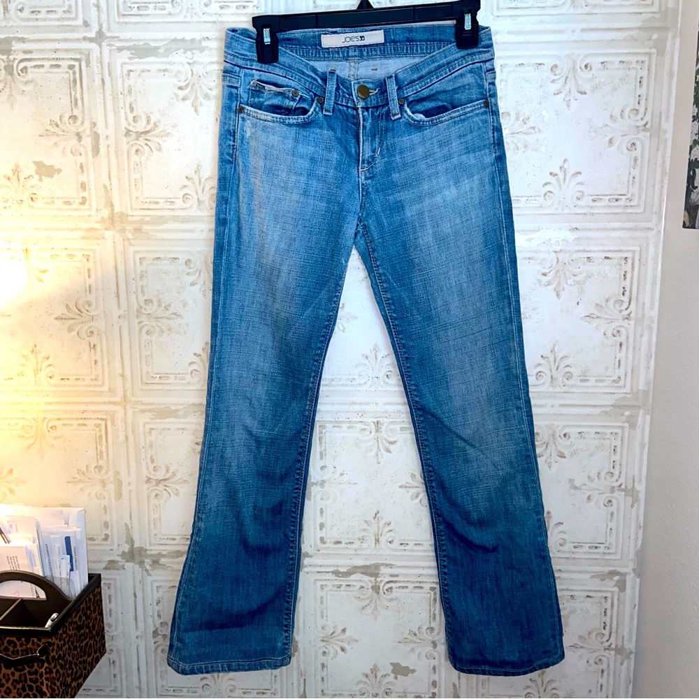 Good American Light Wash Distressed Denim Jeans Size 10/30